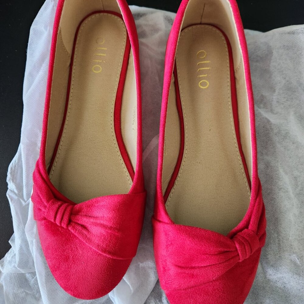 Red Ollio Women's Shoe Ballet Flat Size 9